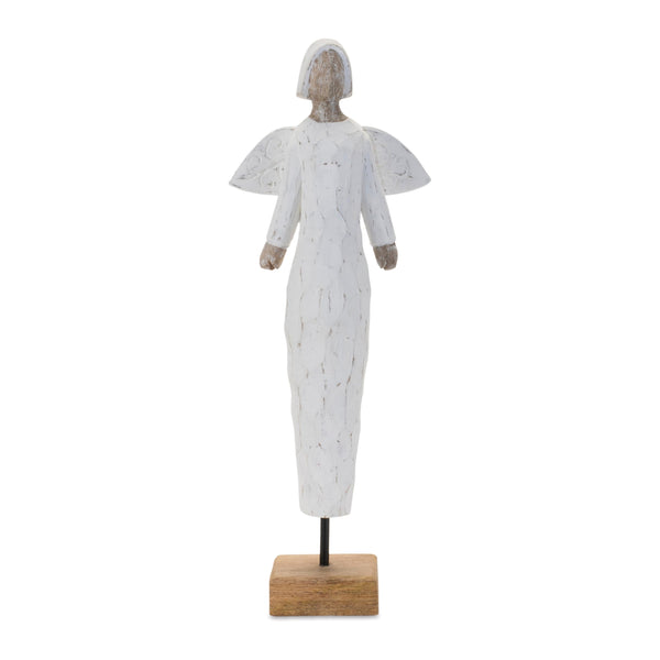 Melrose Mango Wood Angel Sculpture 18.5"H