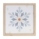 Melrose Framed Holiday Snowflake Print (Set of 2)