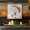 Melrose Framed Horse Canvas Art 24"SQ Wall Decor, Modern, Rustic, Wood