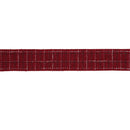 Melrose Tattersall Plaid Wired Ribbon 2.5" x 5 Yds.
