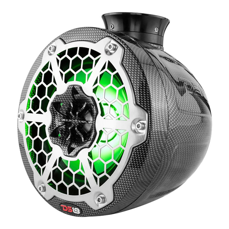 DS18 CFPS8 8" Marine Tower Speakers with RGB LED Lights (Pair)