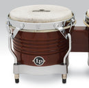 Latin Percussion 7-1/4" & 8-5/8" Matador Bongos - Almond Brown Chrome - M201-AB