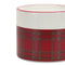 Melrose Winter Plaid Ceramic Candle Holder (Set of 2)
