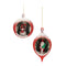 Melrose Mercury Glass Ornament with Pine Trees (Set of 6)