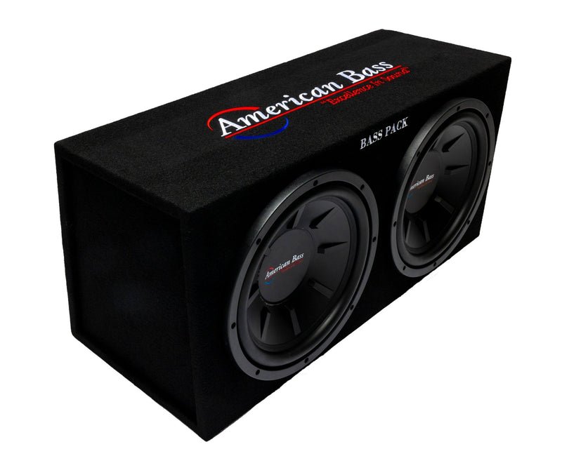 American Bass BASSPACK 12" Subwoofer Package with Dual Subs & Amplifier