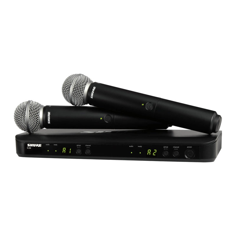 Shure BLX288/SM58-J11 Wireless Dual Vocal System w/ 2 PG58 Microphones J11 Band