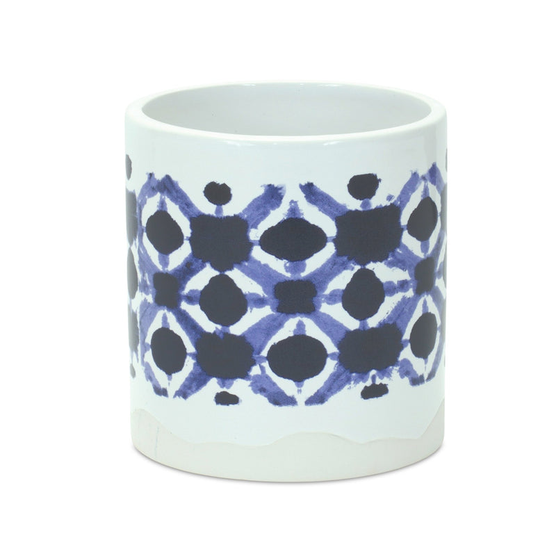 Melrose Tie-Dye Print Ceramic Pot Set of 2 Planter, Tie-Dye, Ceramic