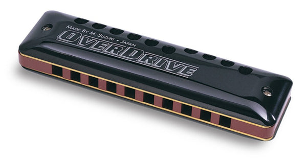 Suzuki Overdrive 10 Hole Diatonic Harmonica - Key Bb - MR-300-BB-U