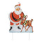Melrose Nostalgic Santa with Deer LED Display 24"H