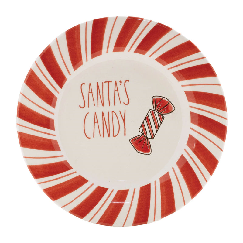 Melrose Ceramic Santa Candy Plate (Set of 4)