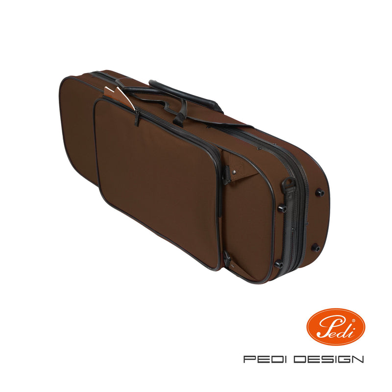 Pedi NiteFlash Viola Case 16.5"  - Brown with Steel-Shield & Reflective Strips