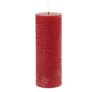 Melrose FIA Wick Red Pillar Candle (Set of 2)