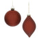 Melrose Red Glass Ball Ornament (Set of 6)