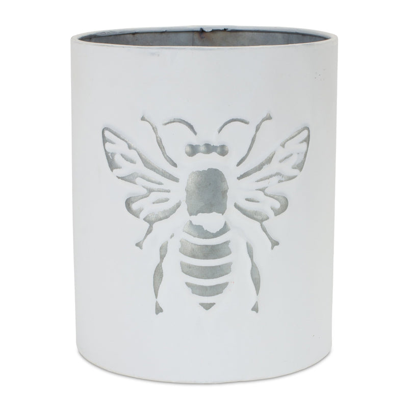 Melrose Brushed Metal Insect Pot Set of 3 Planter