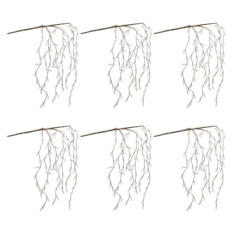 Melrose Icy Hanging Branch (Set of 6)