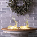 Melrose LED Lighted Sage Green Deer (Set of 2)