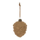 Melrose Flocked Glass Pinecone Ornament (Set of 12)
