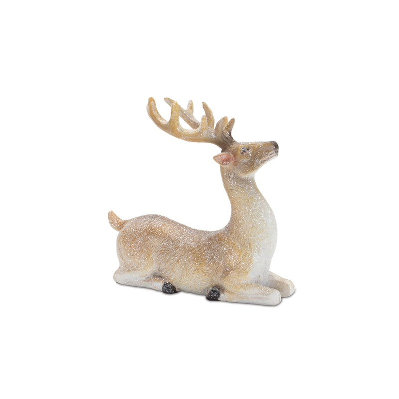 Melrose Mini Glittered Holiday Deer Figurine (Set of 6)