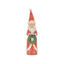 Melrose Distressed Wood Design Santa Figruine (Set of 3)