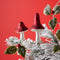 Melrose Frost Glass Mushroom Clip Ornament (Set of 12)