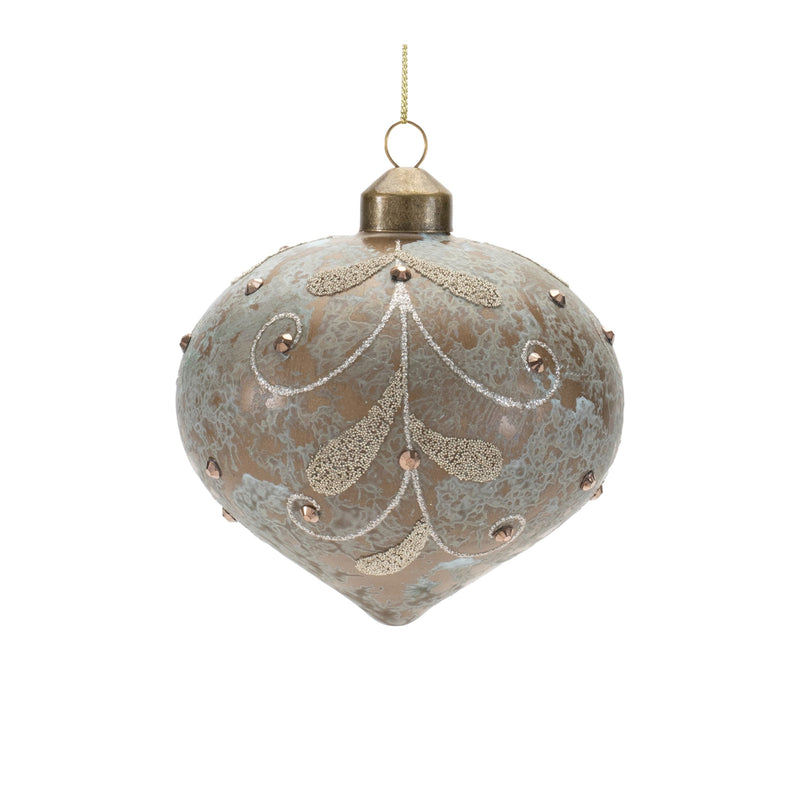 Melrose Beaded Glass Ornament (Set of 12)