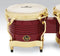 Latin Percussion M201-RW 7-1/4" & 8-5/8" Matador Bongos - Red/Gold