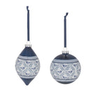Melrose Ornate Bird Print Ornament (Set of 6)