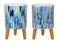 Melrose Watercolor Planter with Terra Cotta Legs Set of 2 Planter, Dolomite