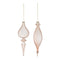 Melrose Ribbed Glass Finial Ornament (Set of 6)