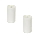 Melrose Simplux Designer LED Candle with Moving Flame and Remote (Set of 2)