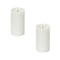 Melrose Simplux Designer LED Candle with Moving Flame and Remote (Set of 2)