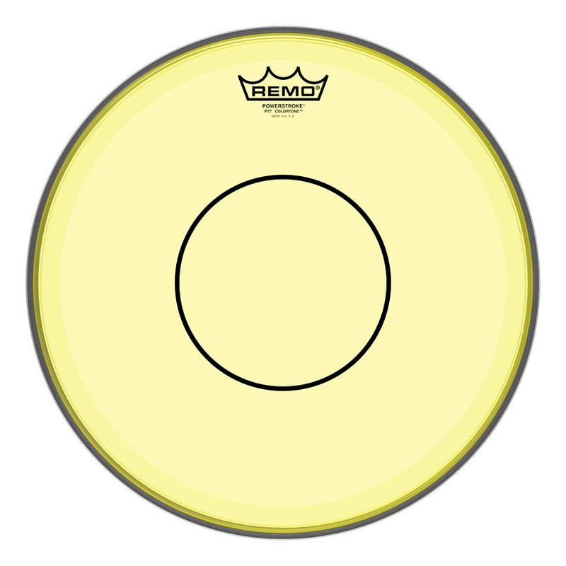 Remo 13" Powerstroke 77 Colortone Yellow Snare Batter Drumhead P7-0313-CT-YE