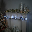 Melrose Snowflake Ekkolight Garland 68"L