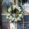Melrose Hydrangea and Seedum Floral Wreath 32"D