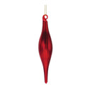 Ribbed Glass Finial Ornament (Set of 12)