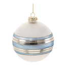 Melrose Striped Glass Ball Ornament (Set of 6)