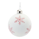 Melrose Frosted Snowflake and Tree Ball Ornament (Set of 12)