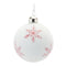 Melrose Frosted Snowflake and Tree Ball Ornament (Set of 12)