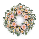 Melrose Mixed Daisy Floral Wreath 22"D