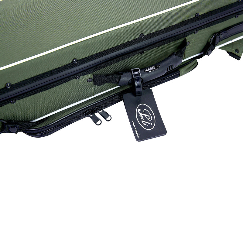 Pedi NiteFlash Superlite Violin Case 4/4 Green w/ Steel-Shield & Water-Resistant