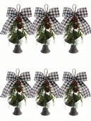 Melrose Pine and Bell Bow Drop (Set of 6)