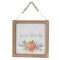Melrose Wood Beaded Hanging Harvest Grateful Thankful Sentiment (Set of 2)