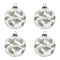 Melrose Leaf Etched Ball Ornament (Set of 4)