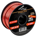 Audiopipe 100% Copper 4 Gauge 100 Foot Roll  RED PWV4CPR100RED