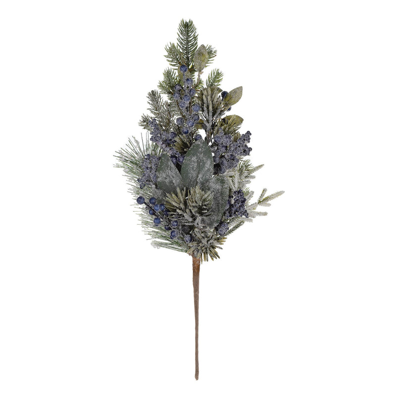 Melrose Frosted Blueberry Pine Spray (Set of 2)