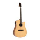 Stagg SA45 DCE-LW 45 Series Dreadnought Cutaway Acoustic-Electric Guitar