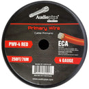 Audiopipe Flexible ECA Power Cable 4 Gauge 250 Foot  Red PWV4RED