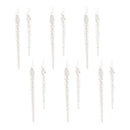 Melrose Swirled Glass Icicle Ornament (Set of 12)