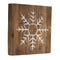 Melrose Distressed Wood Snowflake and Tree Block (Set of 2)
