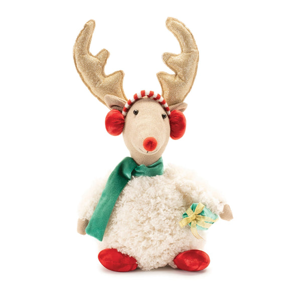 Melrose Plush Reindeer Shelf Sitter 15.5"H